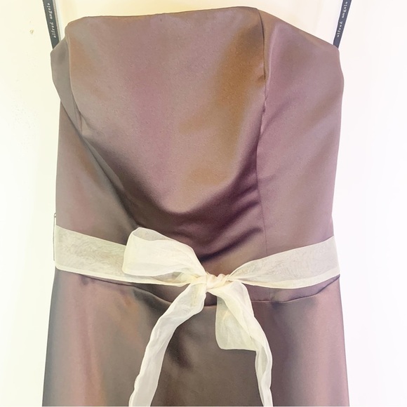 Alfred Angelo Brown Bridesmaid Dress Size S - Picture 7 of 13